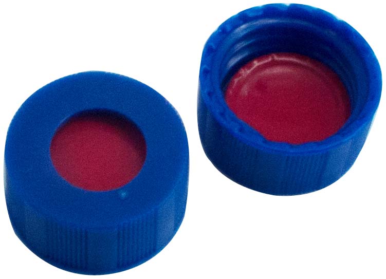 Vial-Deckel PTFE rotSilicon weiPTFE rot