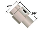Check valve inline Non-Metallic 10-32 IDEX HS CV-3340