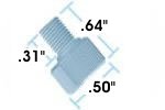 FingerTight II 14-28 Blue10pk IDEX HS F-201X