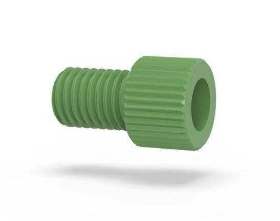Nut SF Short 116in PEEK Green IDEX HS LT-115G