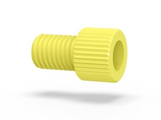 Nut SF Short 116in PEEK Yellow IDEX HS LT-115Y