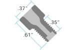 NUT SF SHORT 116 PEEK 100pk IDEX HS LT-115XL