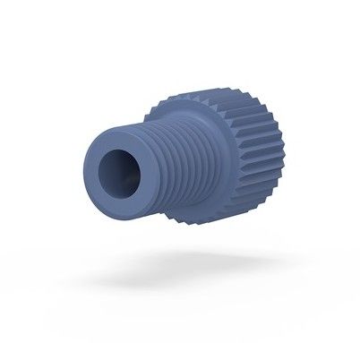 Short 18 LT Male Nut PEEK Blu IDEX HS LT-215B