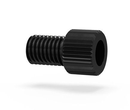 Short 18 LT Male Nut PEEK - Blk IDEX HS LT-215BLK