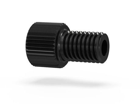 Short 18 LT Male Nut PEEK - Blk IDEX HS LT-215BLK