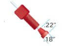 Flangeless Ferrule 116in Red IDEX HS P-200R
