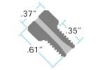 Male Nut M6 - 116in Short IDEX HS P-207S