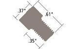 Flangeless Nut 116in Black Short IDEX HS P-208