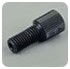 Flangeless Nut 116 Tefzel Black IDEX HS P-215BLK
