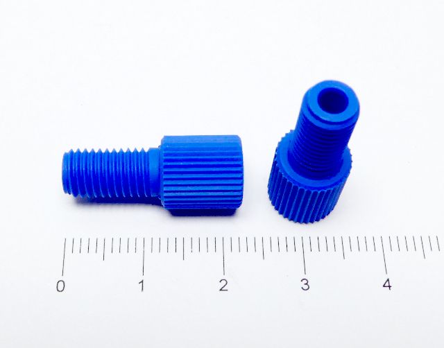 Flangeless Male Nut 116in PP Blue IDEX HS P-220B