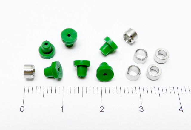 SuperFlangeless Ferrule Assy 132in green IDEX HS P-248