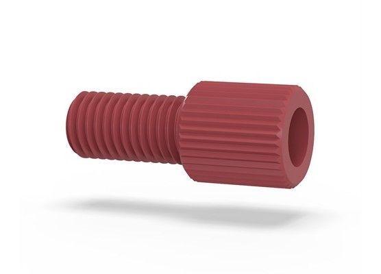 SuperFlangeless Nut 116in PEEK Red IDEX HS P-255R