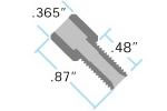 Flanschlose Schraube fr 18 in Schwarz IDEX HS P-301