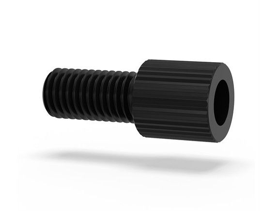 Flangeless Nut Tefzel 18in Black IDEX HS P-315BLK