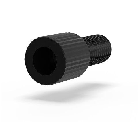 Flangeless Nut Tefzel 18in Black IDEX HS P-315BLK