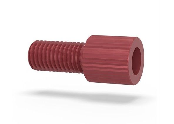 Flangeless Nut Tefzel 18in Red IDEX HS P-315R