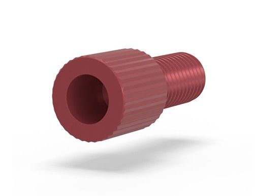 Flangeless Nut Tefzel 18in Red IDEX HS P-315R
