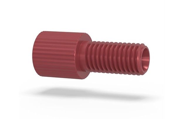 Flangeless Nut Tefzel 18in Red IDEX HS P-315R