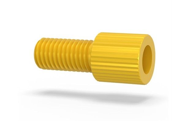 Flangeless Nut Tefzel 18in Yellow IDEX HS P-315Y