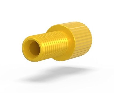Flangeless Nut Tefzel 18in Yellow IDEX HS P-315Y