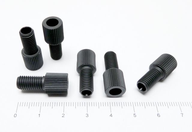 Nut Flangeless 18in PEEK Black IDEX HS P-330BLK