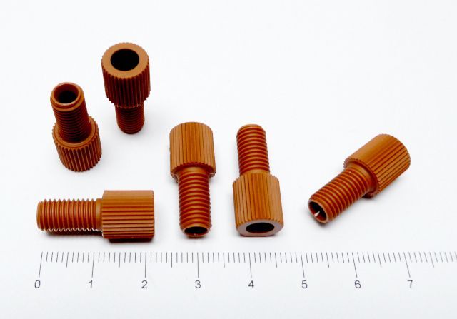 Nut Flangeless 18in PEEK Orange IDEX HS P-330OR
