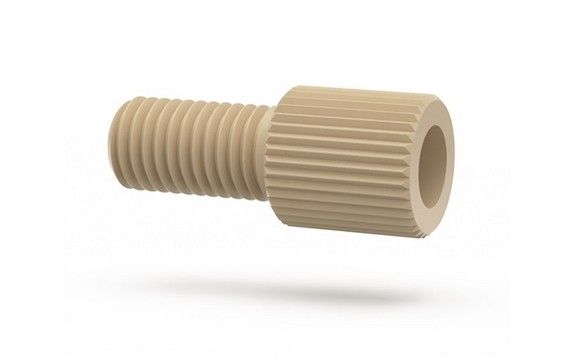 SuperFlangeless Nut 18in PEEK Natural IDEX HS P-331