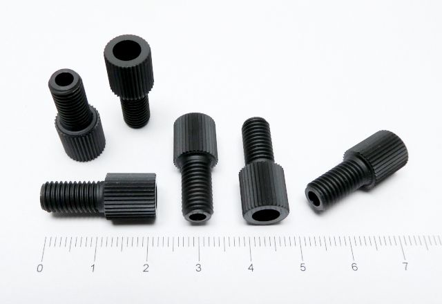 Sprflangels Nut 18 PEEK Blk IDEX HS P-331BLK