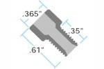 Nut Flangeless Short 18 PEEK100pk IDEX HS P-335XL
