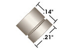 SuperFlangeless Ferrule 18in IDEX HS P-360