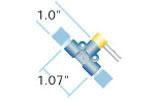 2-Way Valve Tefzel mit Fittings IDEX HS P-782