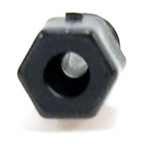 Fitting PEEK Black LineCarbon PEEK Endure one-piece fingertight narrow hex-head 10-32