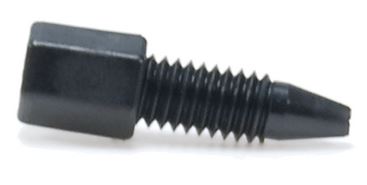 Fitting PEEK Black LineCarbon PEEK Endure one-piece fingertight narrow hex-head 10-32
