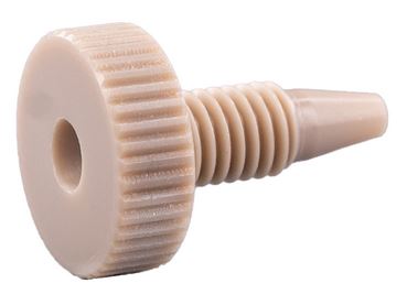 Fitting one-piece fingertight short head
