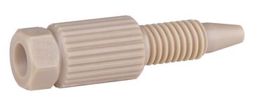 Fitting one-piece fingertight narrow hex-head