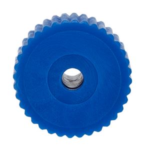 Nut Delrin flangeless blue
