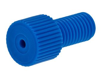 Nut Delrin flangeless blue