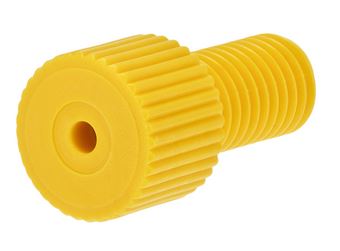 Nut Delrin flangeless yellow