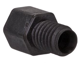 Nut PEEK Black LineCarbon PEEK Endure M6 for 2 mm capillary