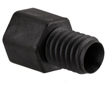 Nut PEEK Black LineCarbon PEEK Endure M6 3 mm capillary