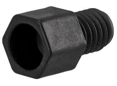 Nut PEEK Black LineCarbon PEEK Endure M6 3 mm capillary