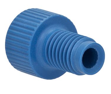 Nut PEEK flangefree blue 18 14-28