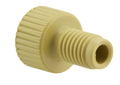 Nut PEEK flangefree yellow 18 14-28