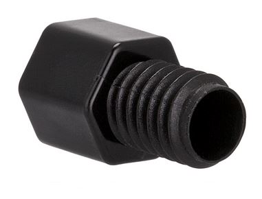 Nut POM Black Line M6 3 mm capillary 10 pcspkg