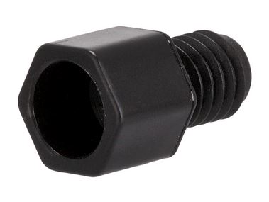 Nut POM Black Line M6 3 mm capillary 10 pcspkg