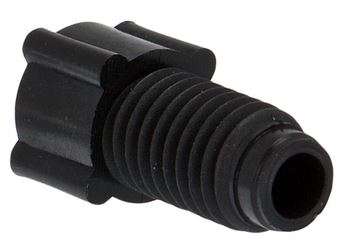 Nut PP flanged black