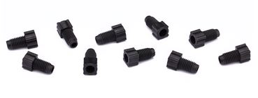 Nut PP flanged black