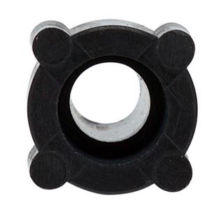 Nut PP flanged black
