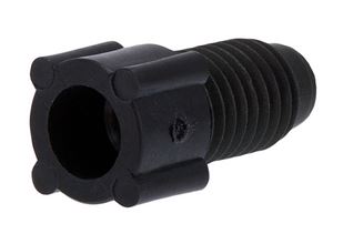 Nut PP flanged black