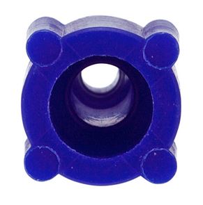 Nut PP flanged blue 116 14-28